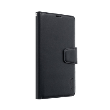 iPhone 16 Pro Max Compatible Case Cover With PU Flip Leather Wallet - Black